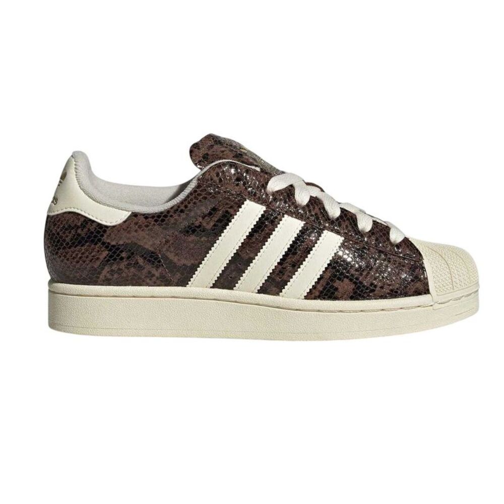 Adidas Womens/Ladies Originals Superstar 82 Snakeskin Leather Sneakers / Brown/C